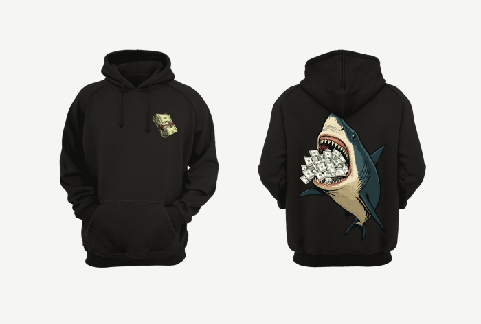 Cápa hoodie